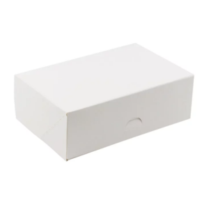 Pudełko na ciasto białe 22×15,5×7,5 cm