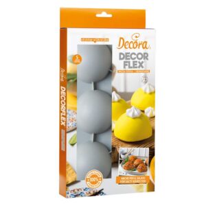 Forma silikonowa półkula śr 80 mm Decora