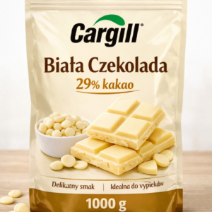 Czekolada biala Cargill 29% buttons 1kg