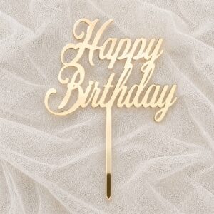 Topper „Happy Birthday” 10cm x 9,2cm