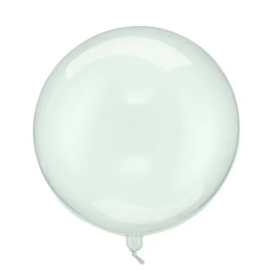 Balon Kula transparentny zielony 40 cm – 1 szt.