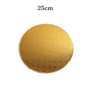 Podkład pod tort zloty okrągły śr. 25 cm, gr. 1,2 cm